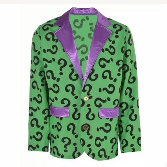 DC Comics | Jackets & Coats | Dc Comics The Riddler Blazer Jacket New ...